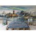 Nordic Watercolor Harmony Scandinavian Landscape Art - - - AI Art Wall Mural for Contemporary Interiors Nordic Watercolor Harmony Scandinavian Landscape Art - - - AI Art Wall Mural for Contemporary Interiors