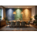 Spotlight Urbanity Relief - AI Art Wall Mural for Contemporary Interiors
