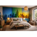 Empire Triptych Impasto - AI Art Wall Mural for Contemporary Interiors