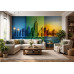 Empire Triptych Impasto - AI Art Wall Mural for Contemporary Interiors
