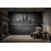 Shadow City Monument - AI Art Wall Mural for Contemporary Interiors Shadow City Monument - AI Art Wall Mural for Contemporary Interiors