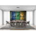 Urban Trinity Panels - AI Art Wall Mural for Contemporary Interiors