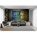Urban Trinity Panels - AI Art Wall Mural for Contemporary Interiors