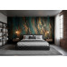 Verdigris Patina - AI Art Wall Mural for Contemporary Interiors