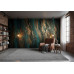 Verdigris Patina - AI Art Wall Mural for Contemporary Interiors