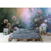 Twilight Blue Floral - AI Art Wall Mural for Contemporary Interiors