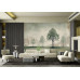 Vintage Landscape with Trees - AI Art Wall Mural for Contemporary Interiors