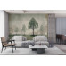 Vintage Landscape with Trees - AI Art Wall Mural for Contemporary Interiors