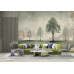 Vintage Landscape with Trees - AI Art Wall Mural for Contemporary Interiors