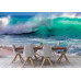 Powerful Ocean Wave - AI Art Wall Mural for Contemporary Interiors
