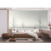 Minimalist Winter Scene - AI Art Wall Mural for Contemporary Interiors