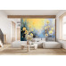 Soft Sunrise Floral Daisy - AI Art Wall Mural for Contemporary Interiors