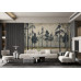Vintage Forest Landscape - AI Art Wall Mural for Contemporary Interiors