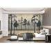 Vintage Forest Landscape - AI Art Wall Mural for Contemporary Interiors