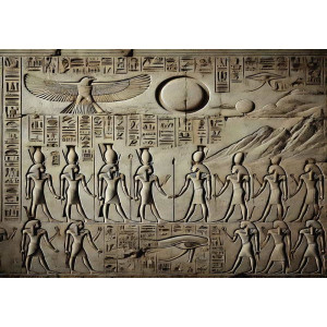 Ancient Egypt Temple - AI Art Wall Mural for Contemporary Interiors