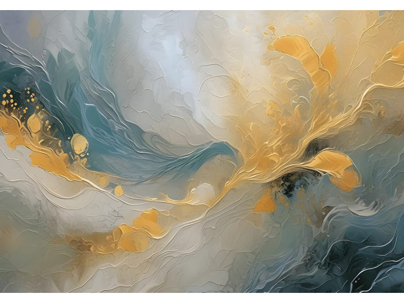 Celestial Flow Star Patterns - Cosmic AI Wall Mural