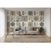 Nordic Forest Mosaic - AI Art Wall Mural for Contemporary Interiors