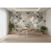 Organic Stone & Foliage - AI Art Wall Mural for Contemporary Interiors