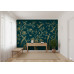 Royal Indigo - Ornamental Garden - AI Art Wall Mural for Contemporary Interiors