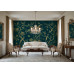 Royal Indigo - Ornamental Garden - AI Art Wall Mural for Contemporary Interiors