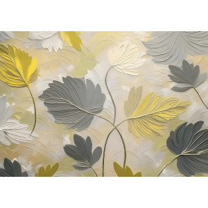 Serenade of Leaves - AI Art Wall Mural for Contemporary Interiors