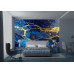 Gilded Rivers on Sapphire Blue - Luxurious AI Wall Mural