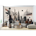 New York Cityscape Reconstructed - AI Art Wall Mural for Contemporary Interiors