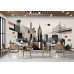 New York Cityscape Reconstructed - AI Art Wall Mural for Contemporary Interiors