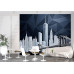 Manhattan Facets - AI Art Wall Mural for Contemporary Interiors