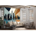 New York Cityscape in Teal - AI Art Wall Mural for Contemporary Interiors