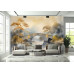 Stone Bridge Over Tranquil River Mural - AI Art Wall Mural for Contemporary Interiors
