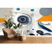 Abstract Geometric Art with Pop of Color - Modern AI Wall Mural Abstract Geometric Art with Pop of Color - Modern AI Wall Mural