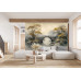 Misty Bridge - AI Art Wall Mural for Contemporary Interiors