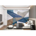 Geometric Harmony Abstract Design - Modern AI Wall Mural