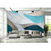 Aegean Swirls Blue Patterns - Mediterranean AI Wall Mural