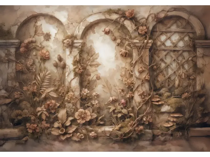 Rustic Floral Plaster