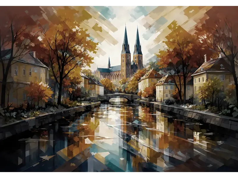 Autumn Cathedral Canal Autumn Cathedral Canal
