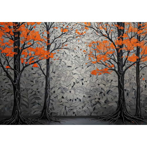 Echoes of Fall - AI Art Wall Mural for Contemporary Interiors | Wall4Soul