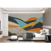 Geometric Serenade Pattern Design - Elegant AI Wall Mural