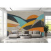 Geometric Serenade Pattern Design - Elegant AI Wall Mural