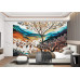 Ethereal Landscape - AI Art Wall Mural for Contemporary Interiors
