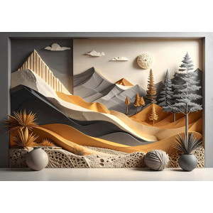 Alpine Dream - AI Art Wall Mural for Contemporary Interiors Alpine Dream - AI Art Wall Mural for Contemporary Interiors | Wall4Soul