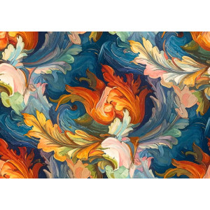 Baroque Ocean - AI Art Wall Mural for Contemporary Interiors Baroque Ocean - AI Art Wall Mural for Contemporary Interiors | Wall4Soul