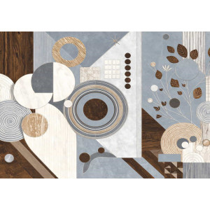 The Modern Grove Forest Design - Contemporary AI Wall Mural