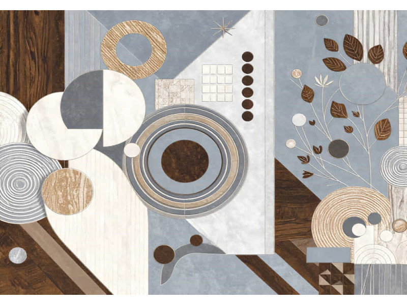 The Modern Grove Forest Design - Contemporary AI Wall Mural