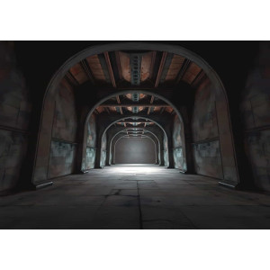 The Industrial Archway - AI Art Wall Mural for Contemporary Interiors | Wall4Soul