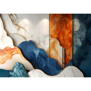 Elysian Veins Heavenly Patterns - Ethereal AI Wall Mural