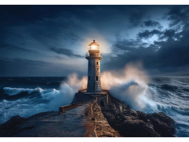 Eternal Guard - AI Art Wall Mural for Contemporary Interiors