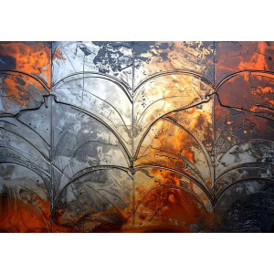 Faded Splendor Vintage Charm - Retro AI Wall Mural