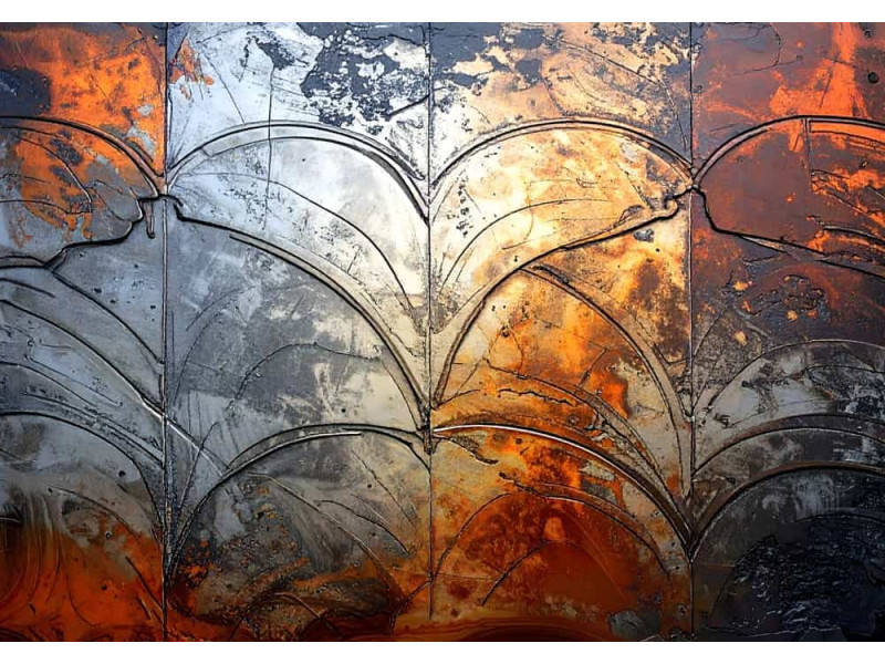 Faded Splendor Vintage Charm - Retro AI Wall Mural